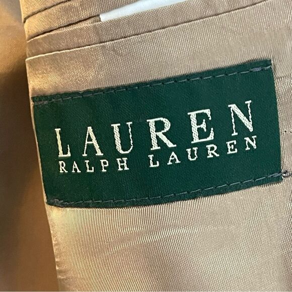 Lauren Ralph Lauren Brown Wool Two Button Blazer Size‎ 44 R - Picture 4 of 13